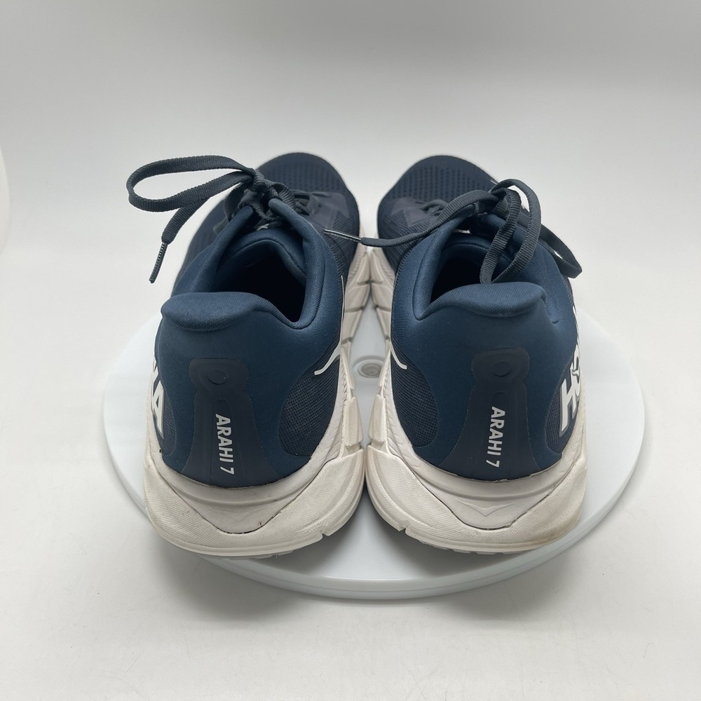 Hoka One One Sneakers Mens 12.5 D Arahi 7 1147850 OPC Navy Blue Running Shoes - Picture 4 of 10